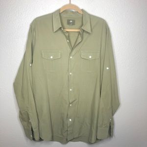 Timberland long sleeve large button down shirt.